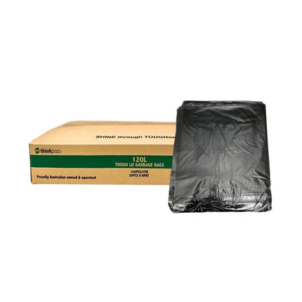 Thinkpac 120L Restaurant Grade Range Black Bin Liner