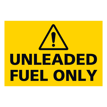 UV car sticker for unleaded fuel 