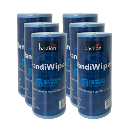 Bastion Perforated Handiwipes Blue 30x50cm 45m 6 Pack