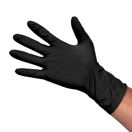 Black Nitro Plus Ultra Fresh Nitrile Gloves Black Long Cuff