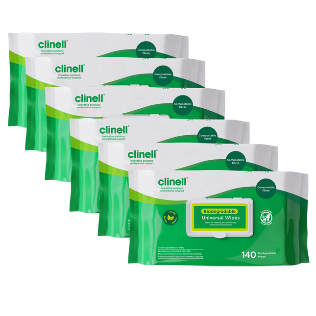 Clinell Universal Wipes Biodegradable carton
