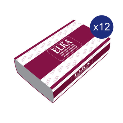 Elka 2 Ply Ultraslim Hand Towel 200 Sheets 23x24cm - Carton of 12 Packs