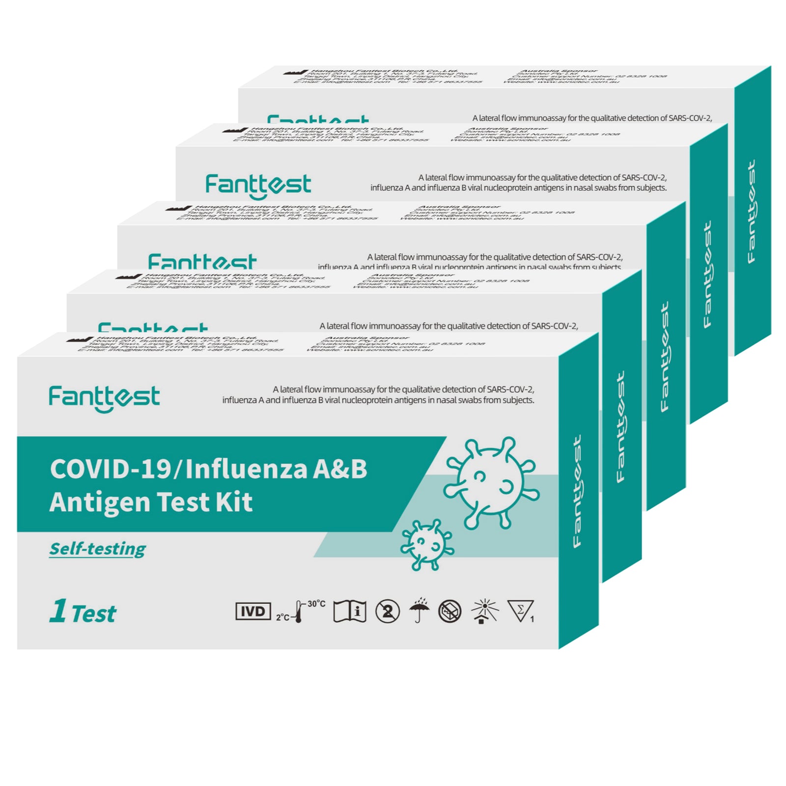 Fanttest COVID-19 / Influenza A&B Antigen Test Kit