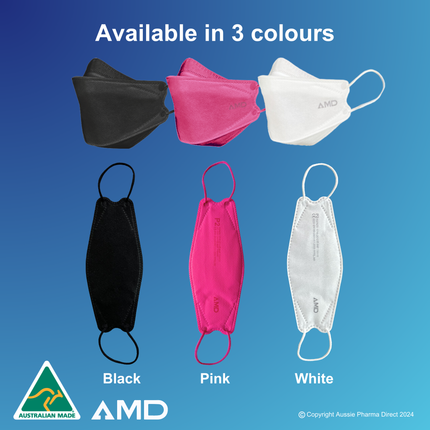 AMD P2 Respirator Face Mask Colours