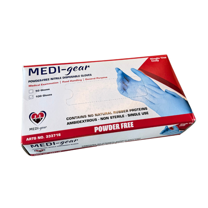 medi-gear powder free glove