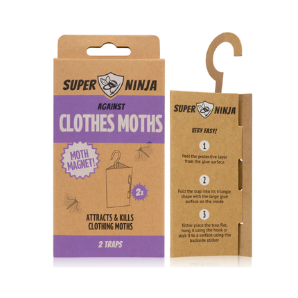 Super Ninja Clothes Moth Trap pack of 2 traps