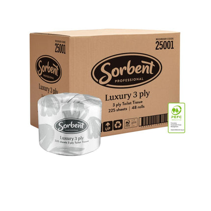 sorbent carton 24 rolls 3 ply