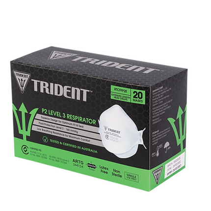 Trident P2 Level 3 Headband Respirator - Box of 20