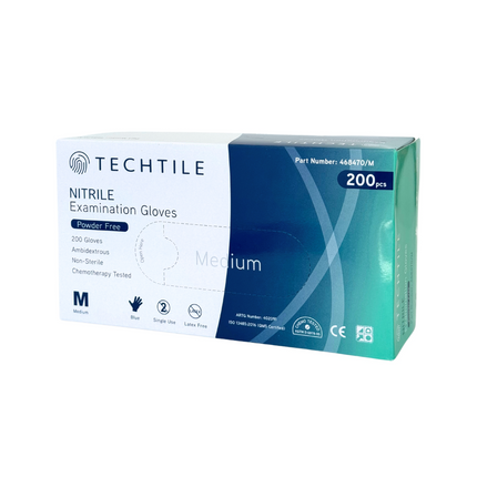 Ultra Health Techtile Powder-Free Nitrile Disposable Gloves size M