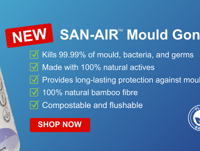 SAN AIR Mould Gone Wipes features 