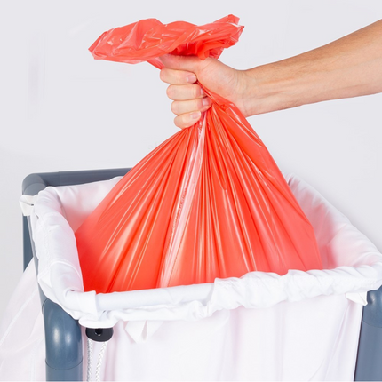 red soluble laundry bags soiled items