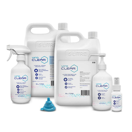 Viroclear hand sanitiser and disinfectant alcohol free eco bundle