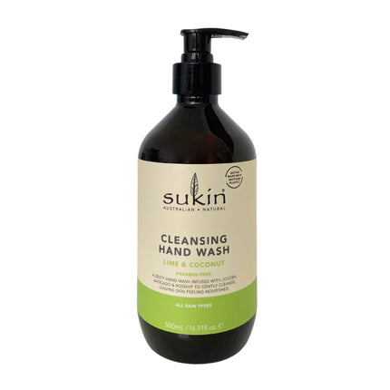 Sukin Cleansing Hand Wash (Lime & Coconut) 500ml