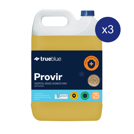 True Blue Provir Hospital Grade Disinfectant Carton of 3