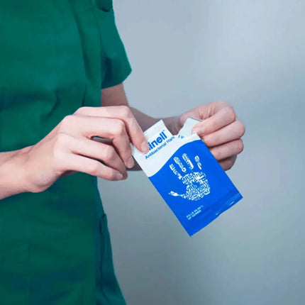 clinell individually wrapped hand wipes