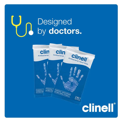 clinell powerful hand wipes designed by doctors